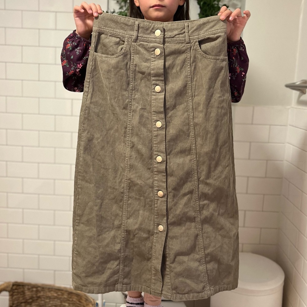 Zara corduroy skirt